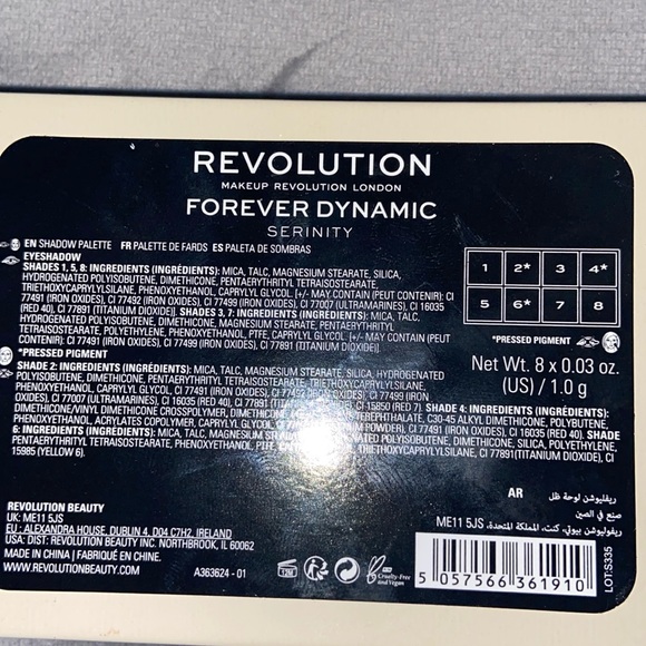 Two Revolution 8 pan eyeshadow palette’s.  Brand new. - Picture 6 of 7